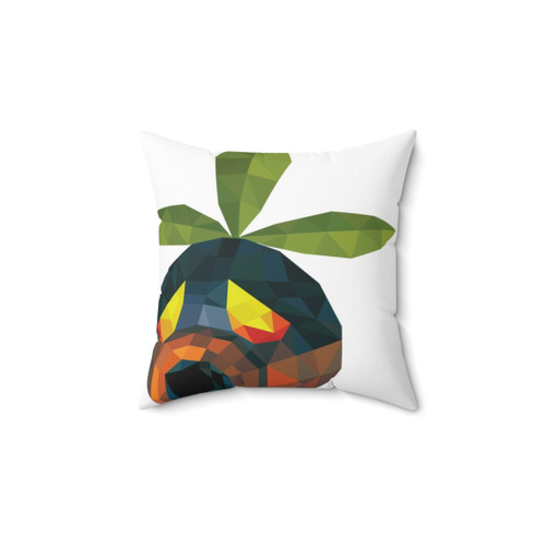 Deku Scrub Geometric Pillow - Low Poly Nintendo Zelda Decor
