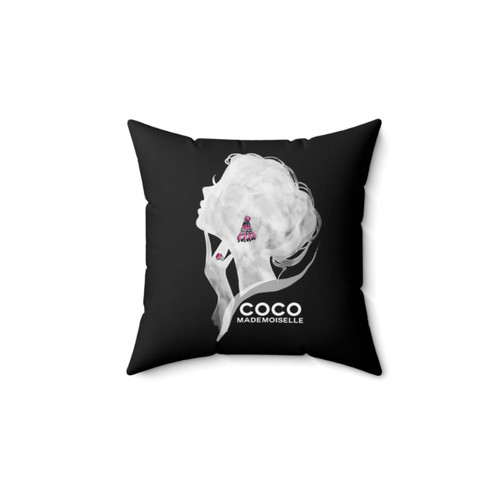 Elegant Watercolor Silhouette Decorative Pillow