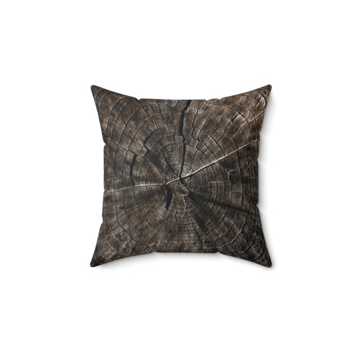 Tree Rings Decorative Pillow