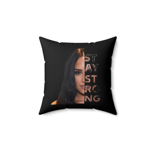 Demi Lovato Stay Strong Words Pillow