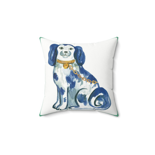 Chinoiserie Staffordshire Dog Pillow