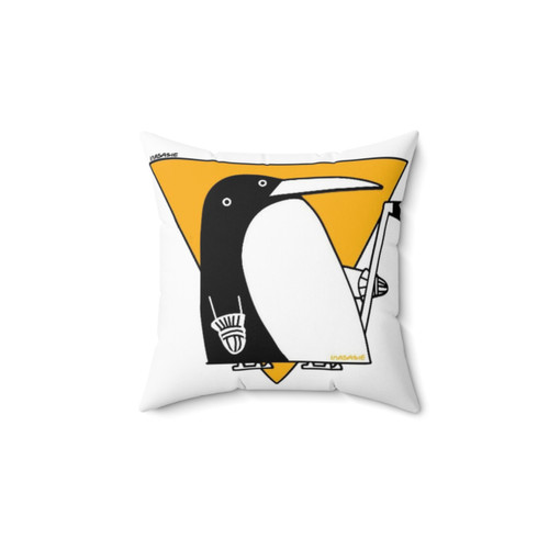 Cubist Penguin Pillow for Pittsburgh Penguins Fans
