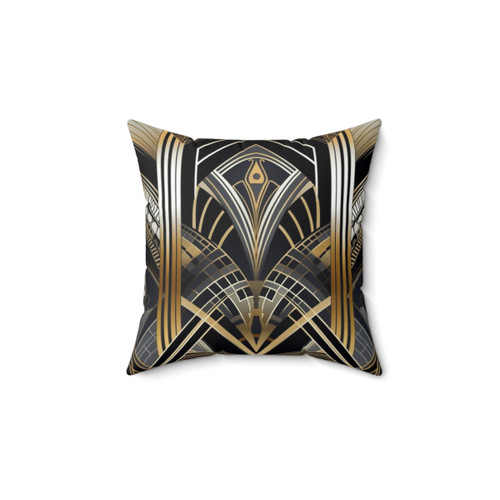 Gilded Deco Art Deco Inspired Throw Pillow