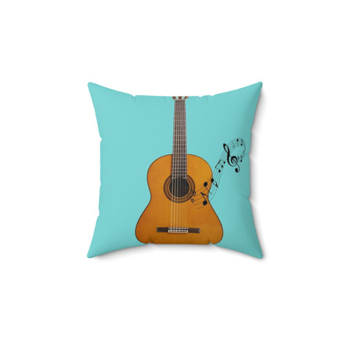 Acoustic Guitar Decorative Pillow