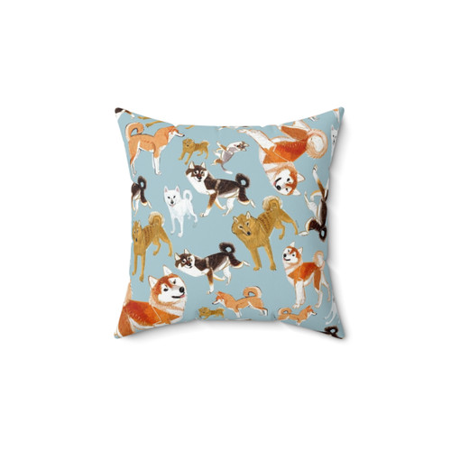 Japanese Dog Breeds Decorative Pillow