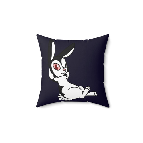 Bunnicula Themed Decorative Pillow with Cute Vampire Bunny Design