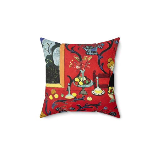 Matisse-Inspired Red Room Pillow
