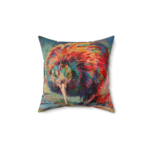 Colorful Kiwi Feather Pillow
