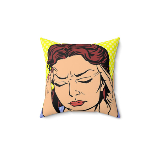 Headache Pop Art (Cream) Pillow