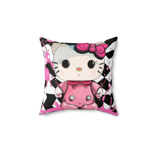 Nostalgic Whiskers Blush Pink Decorative Pillow