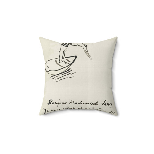 Matisse Letter Art Poster Decorative Throw Pillow