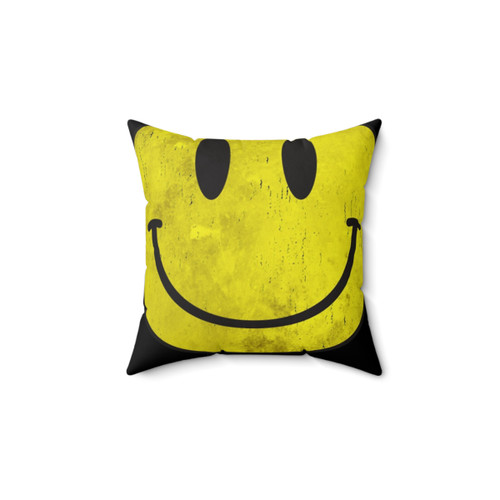 Distressed Acid House Smile Pillow