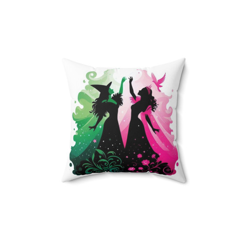 Wicked Musical Elphaba and Glinda Pillow
