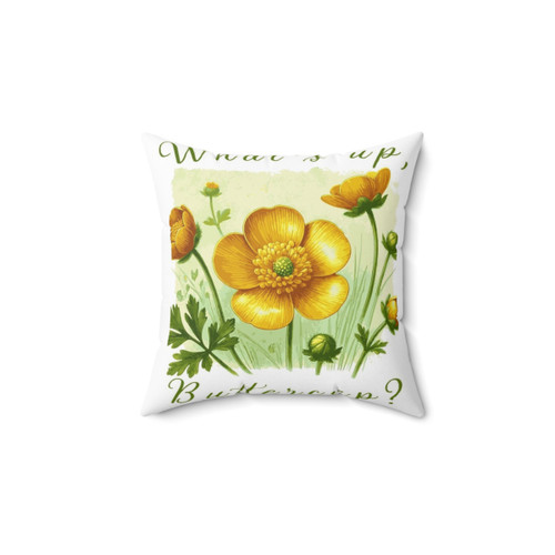 Buttercup Flower Decorative Throw Pillow