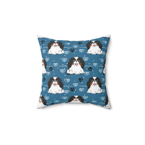 Tri-Color Japanese Chin Decorative Pillow