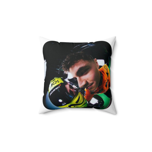 Lando Norris Formula One Fisheye Pillow