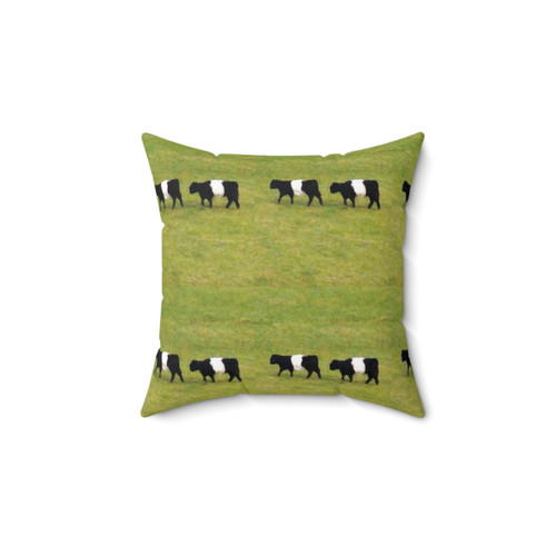 Belted Galloway Cow Decorative Pillow