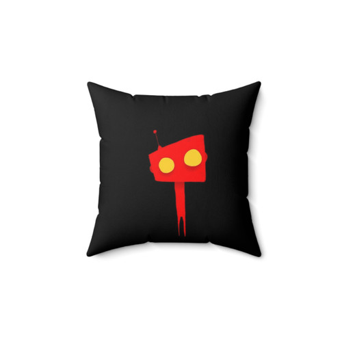 Tiny Robo Pillow - Minimalist Flat Accent Cushion