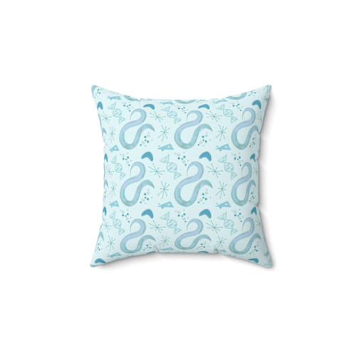 C. Elegans Nematode Model Organism Throw Pillow