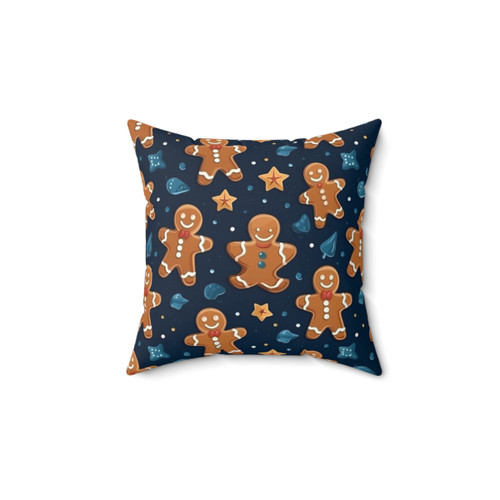 Gingerbread Christmas Seamless Pattern Decorative Pillow