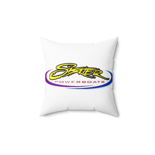 Skater Powerboats Yellow Pillow - Catamaran Decor