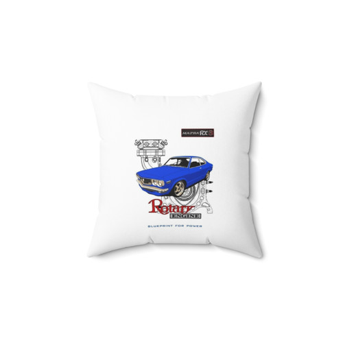 Mazda Rotary Engine Blueprint Pillow