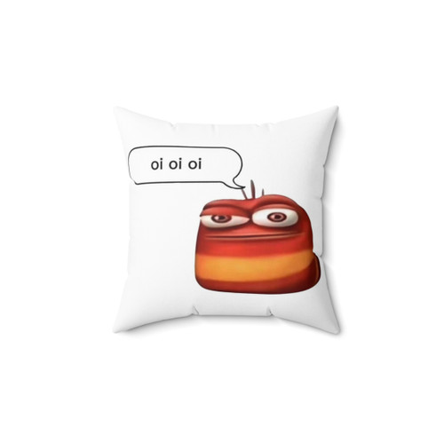Red Larva oi oi oi Meme Pillow