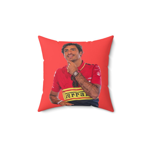 Scuderia F1 Driver Pillow featuring Carlos Sainz and Charles Leclerc