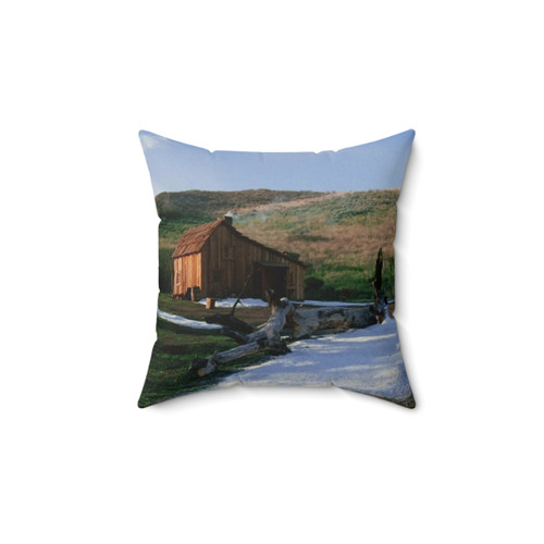 Prairie-themed pillow inspired by the classic TV series Little House on the Prairie