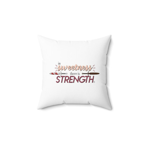Crown of Candy Inspirational Quote Pillow