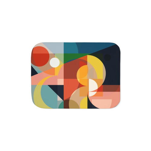 Mid Century Design Sherpa Blanket