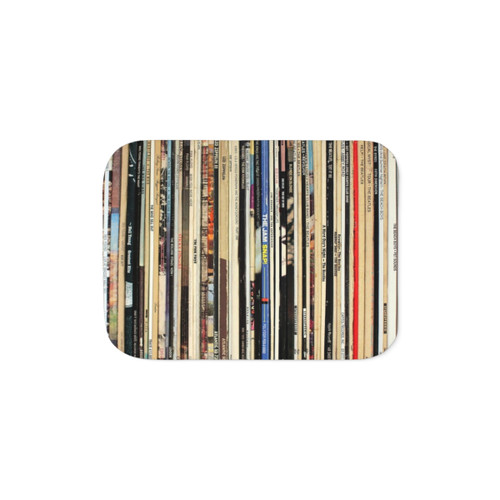 Classic Rock Vinyl Records Sherpa Blanket