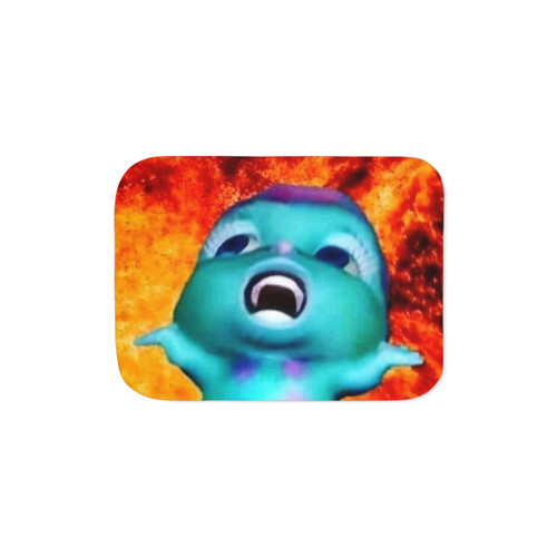 Cozy Bibble Meme Sherpa Blanket