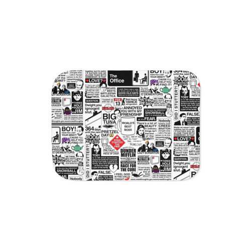 The Office Sherpa Blanket with Wise Quotes