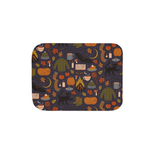 Cozy Autumn Nights Sherpa Blanket