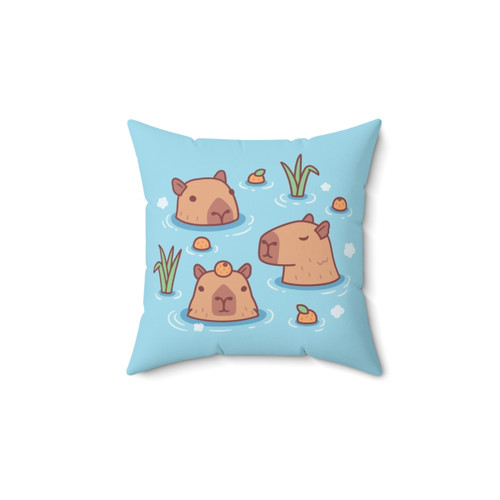 Cute Capybara Hot Spring Pillow