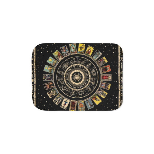 Astrology Zodiac Sherpa Blanket with Tarot Artwork
