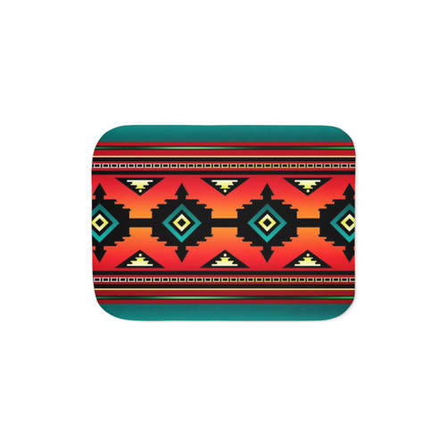 Navajo Sherpa Blanket in Canyon Pattern