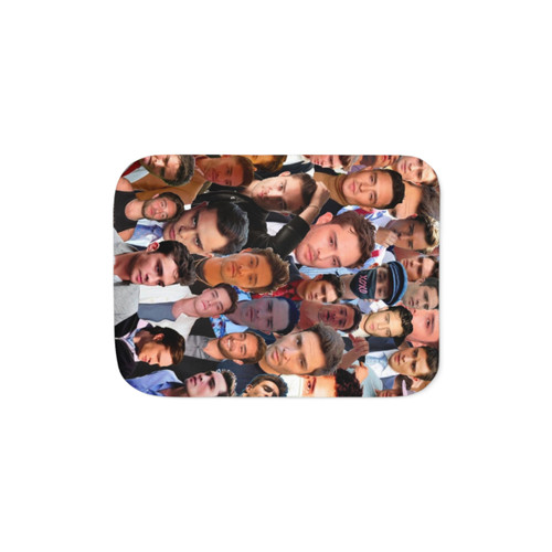 Ed Westwick Photo Collage Sherpa Blanket