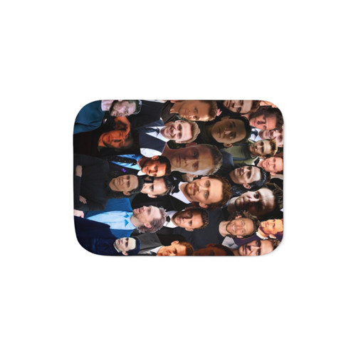 Tom Hiddleston Photo Collage Sherpa Blanket