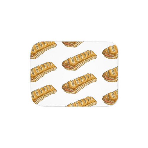 Sausage Roll Themed Sherpa Blanket