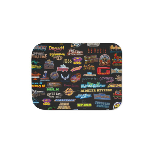 Roller Coasters Sherpa Blanket