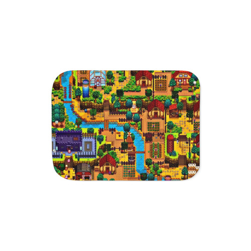 Stardew Valley Map Sherpa Blanket