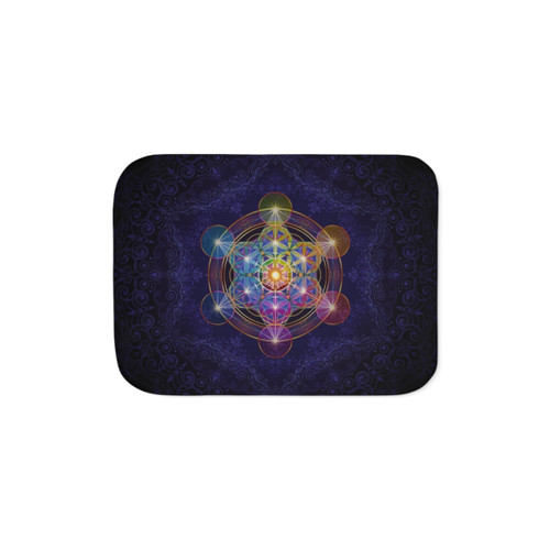 Metatron's Cube Sherpa Blanket