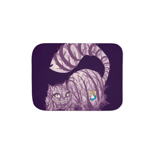 Cheshire Cat Sherpa Blanket