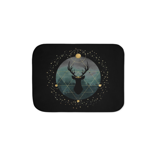 Throne of Glass Forest Stag Sherpa Blanket