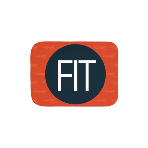 FIT Sherpa Blanket - Soft, Cozy College Throw