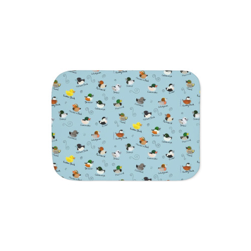 British Ducks Pattern Sherpa Blanket