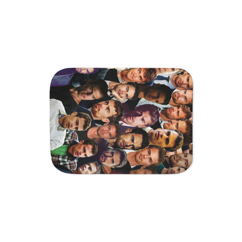 Theo James Sherpa Blanket with Photo Collage