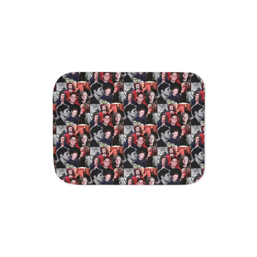 Evan Collage Sherpa Blanket